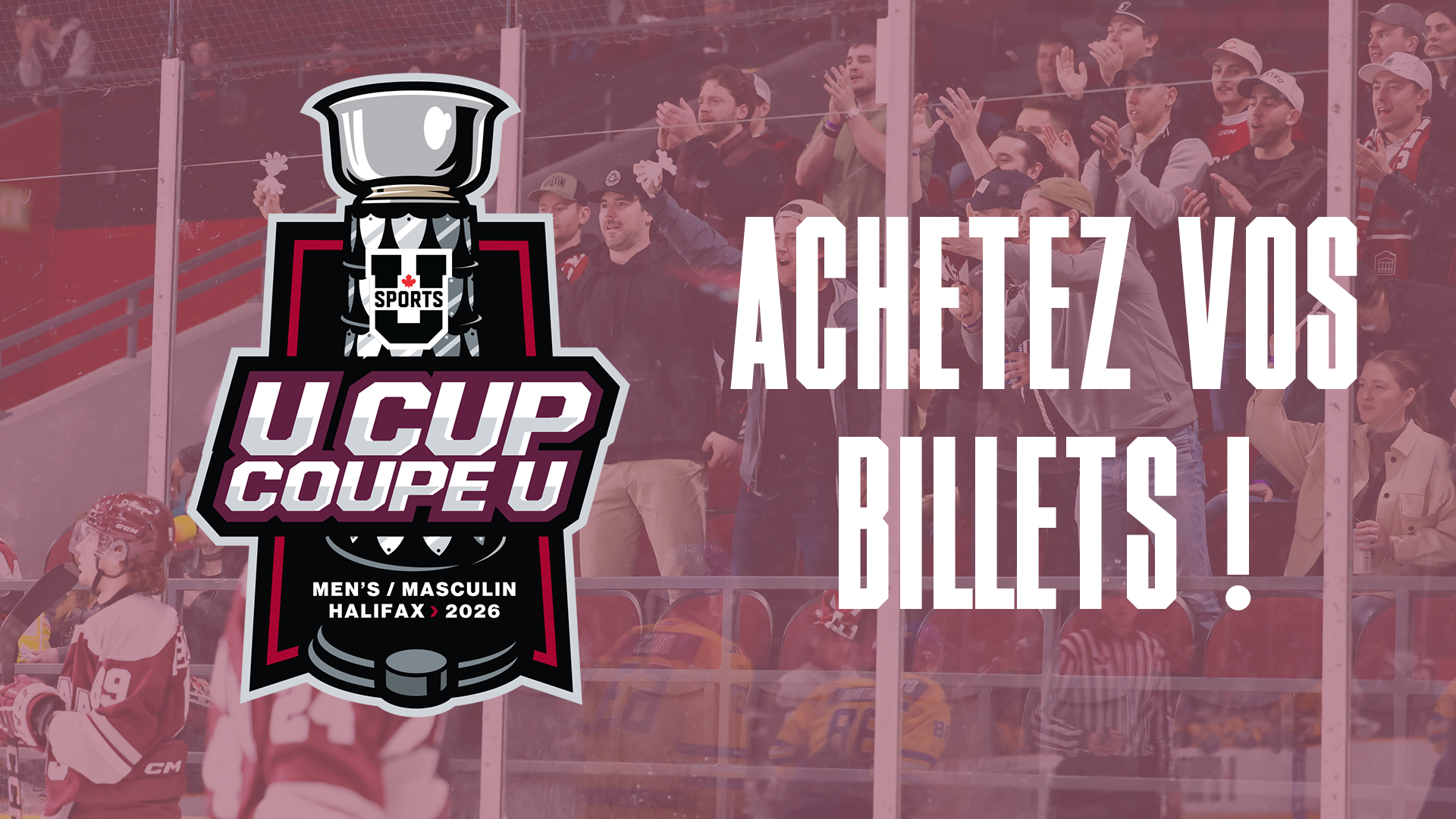 Information sur la billetterie du Championnat masculin de hockey de U SPORTS 2025